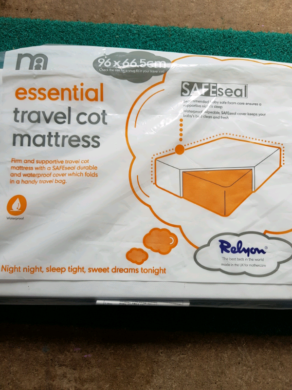 mothercare essential travel cot mattress